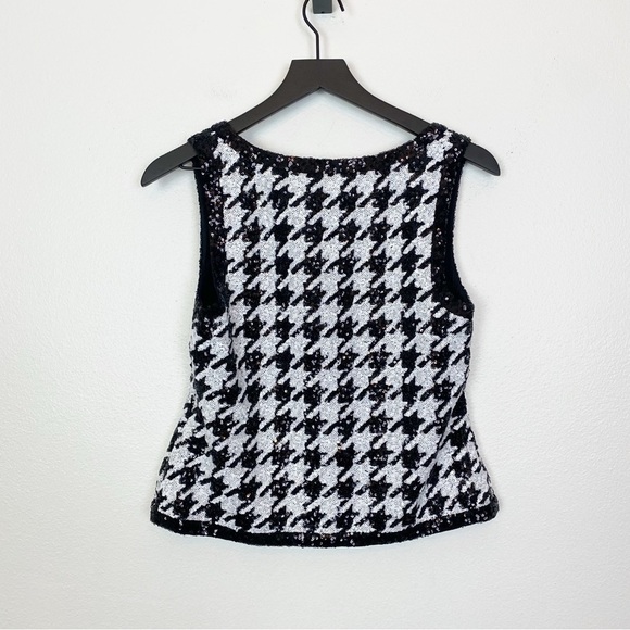 Lauren Ralph Lauren Sequined Houndstooth Tank Top - Picture 5 of 9